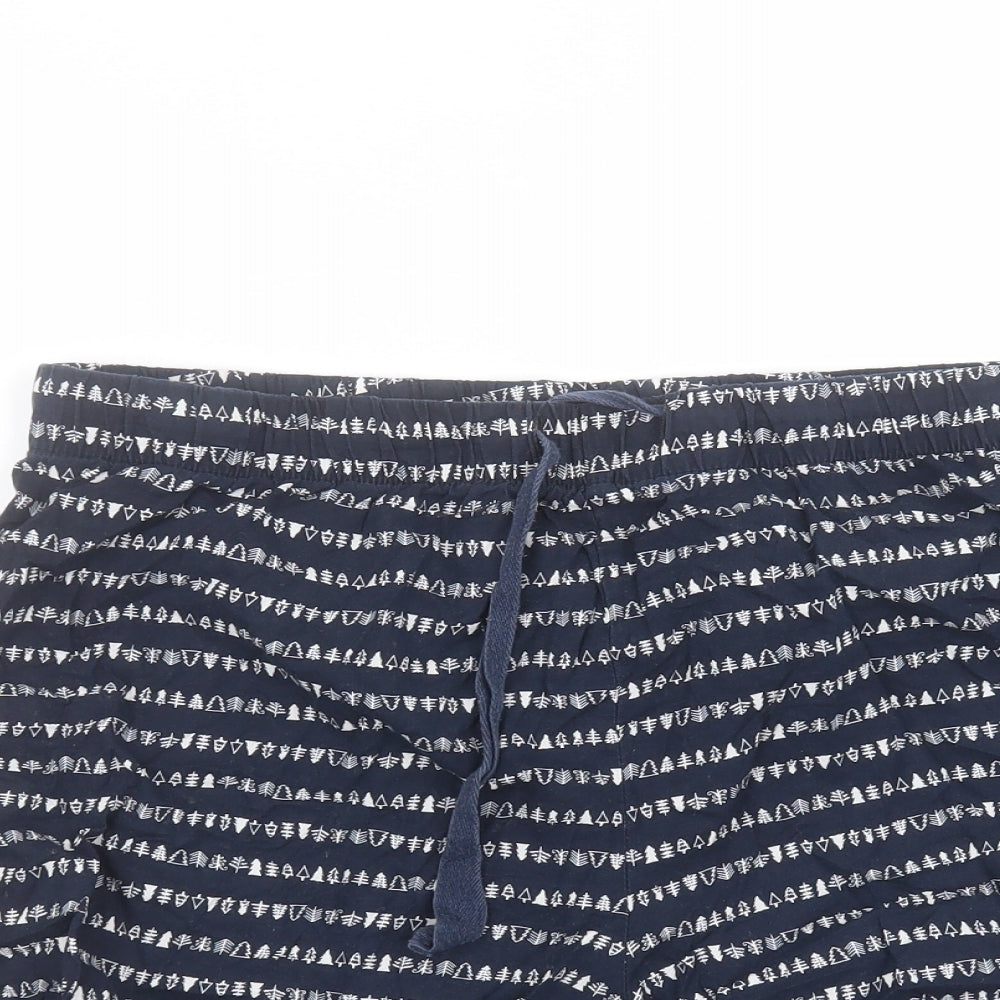 Pieces Womens Blue  Cotton Paperbag Shorts Size XL  Regular