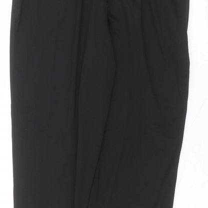 soulux Mens Black  Polyester Sweatpants Trousers Size L L28 in Regular