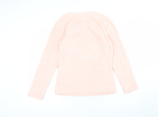 F&F Womens Pink Round Neck  Polyester Pullover Jumper Size 6