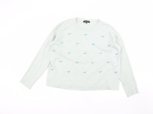 Womens UK Size 12 New Look Green Pullover Jumper