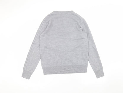 Womens UK Size 12 Matalan Grey Pullover Jumper