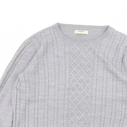 Womens UK Size 12 Matalan Grey Pullover Jumper