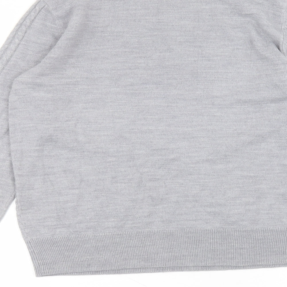 Womens UK Size 12 Matalan Grey Pullover Jumper