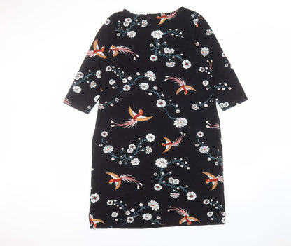 ESMARA Womens Black  Viscose A-Line  Size M  Round Neck