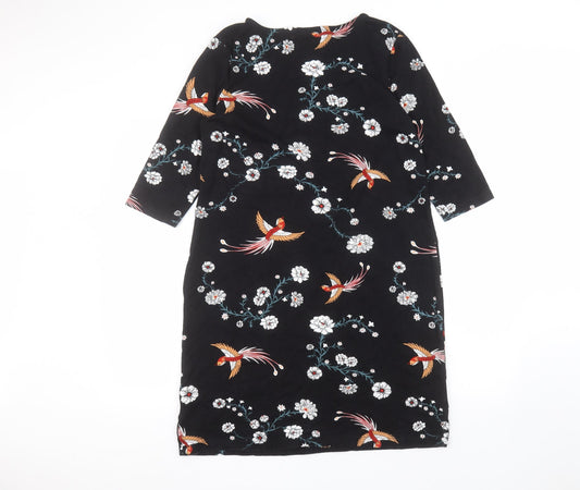 ESMARA Womens Black  Viscose A-Line  Size M  Round Neck