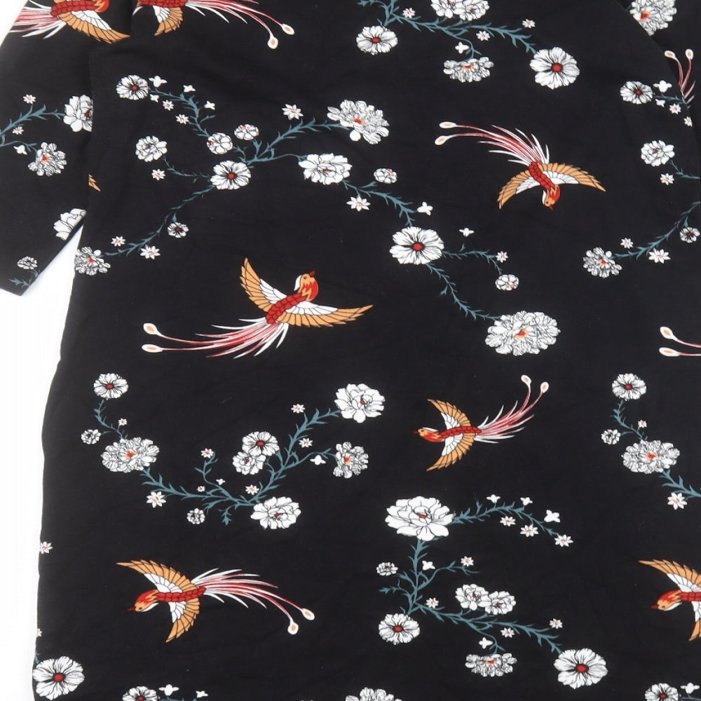 ESMARA Womens Black  Viscose A-Line  Size M  Round Neck