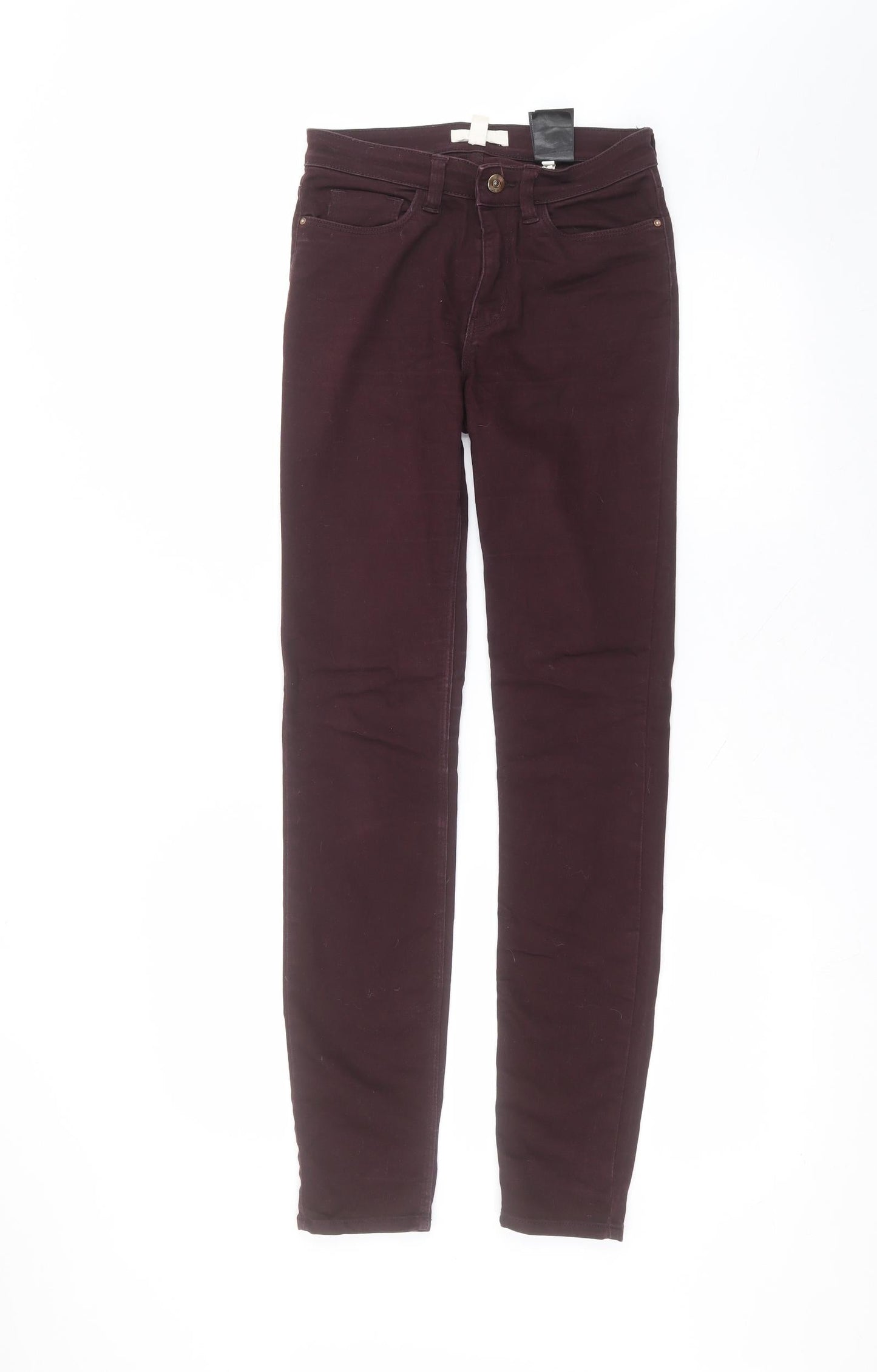 Womens UK Size 6 H&M Regular Fit Skinny Red Jeans