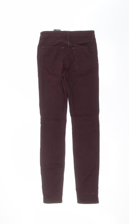 Womens UK Size 6 H&M Regular Fit Skinny Red Jeans