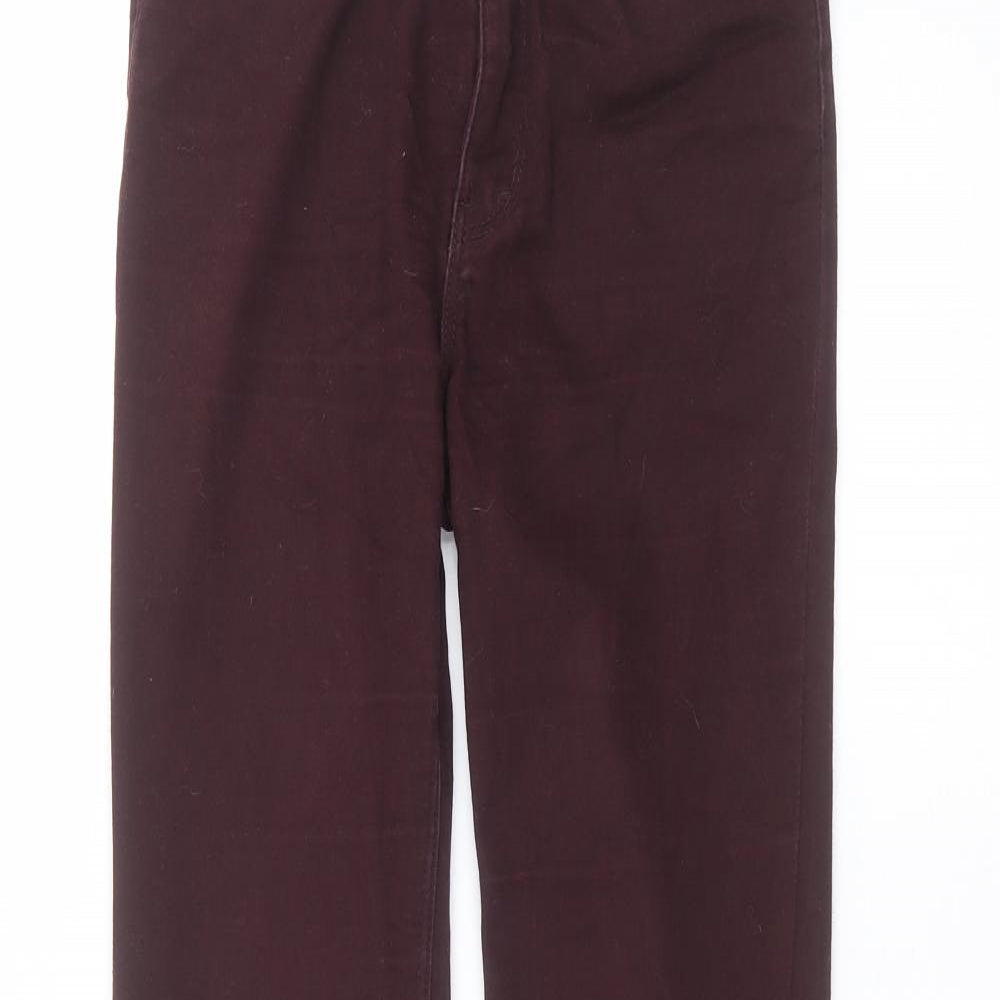 Womens UK Size 6 H&M Regular Fit Skinny Red Jeans