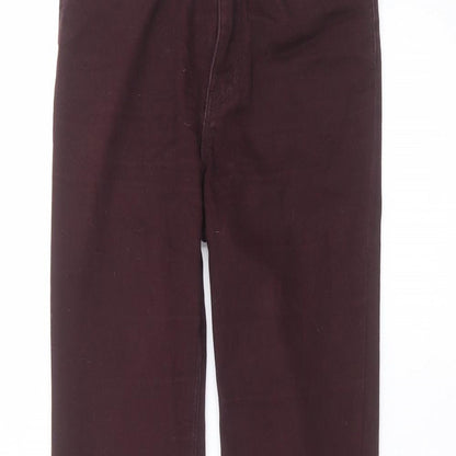 Womens UK Size 6 H&M Regular Fit Skinny Red Jeans
