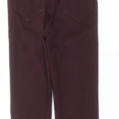 Womens UK Size 6 H&M Regular Fit Skinny Red Jeans