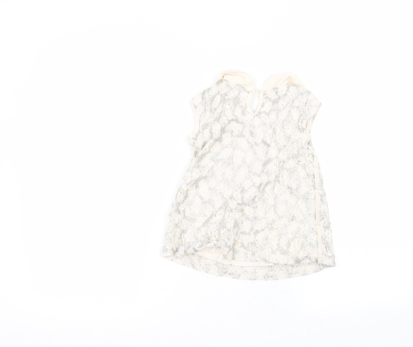 NEXT Girls White  Cotton A-Line  Size 5 Years  Collared