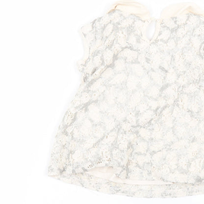 NEXT Girls White  Cotton A-Line  Size 5 Years  Collared