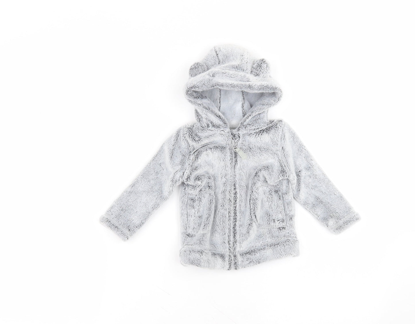 George Baby Grey   Parka Coat Size 6-9 Months