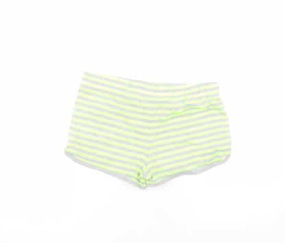 Atmosphere Womens Yellow Striped Cotton Hot Pants Shorts Size 12  Regular