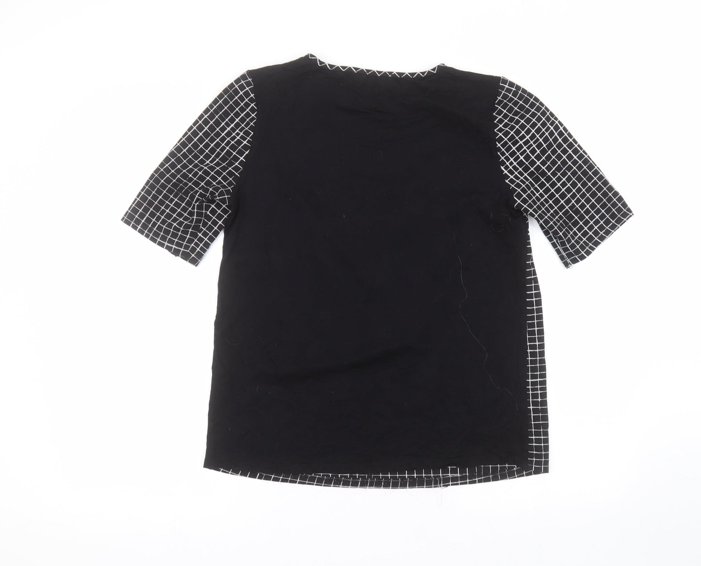 Womens UK Size 10 Matalan Black Basic T-Shirt