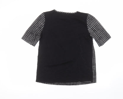 Womens UK Size 10 Matalan Black Basic T-Shirt