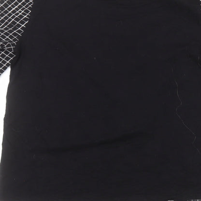Womens UK Size 10 Matalan Black Basic T-Shirt