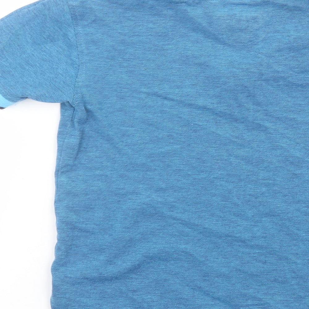 Blue Zoo Girls Blue  Cotton Basic Polo Size 8-9 Years Collared