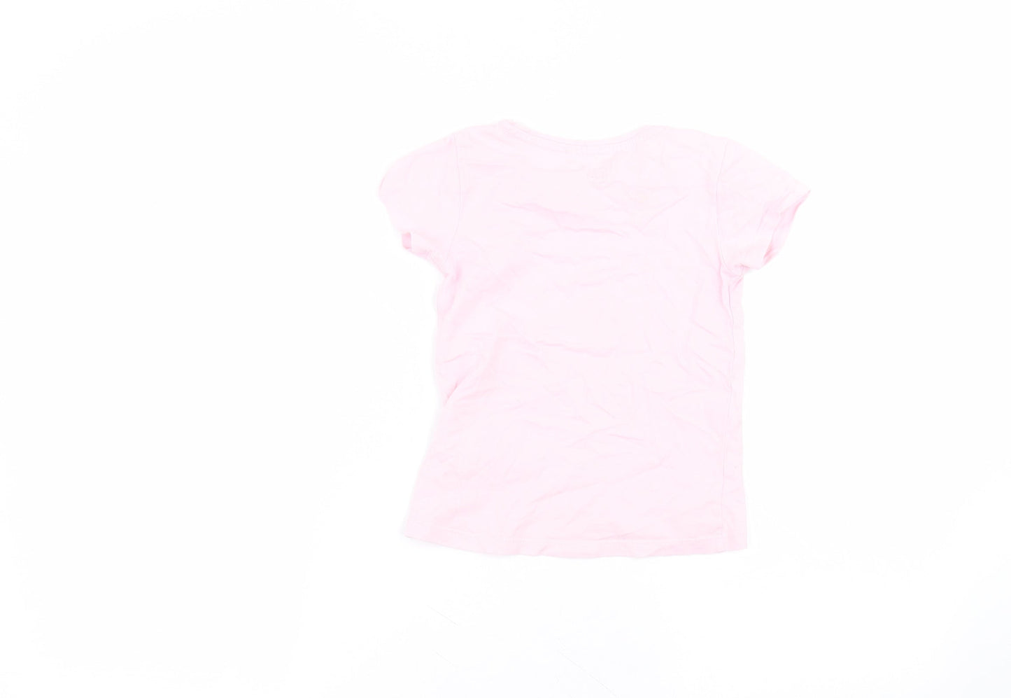 cool club Girls Pink  Cotton Basic T-Shirt Size 5 Years Round Neck