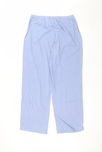 Womens UK Size 12 Marks and Spencer Regular Fit  Blue Trousers