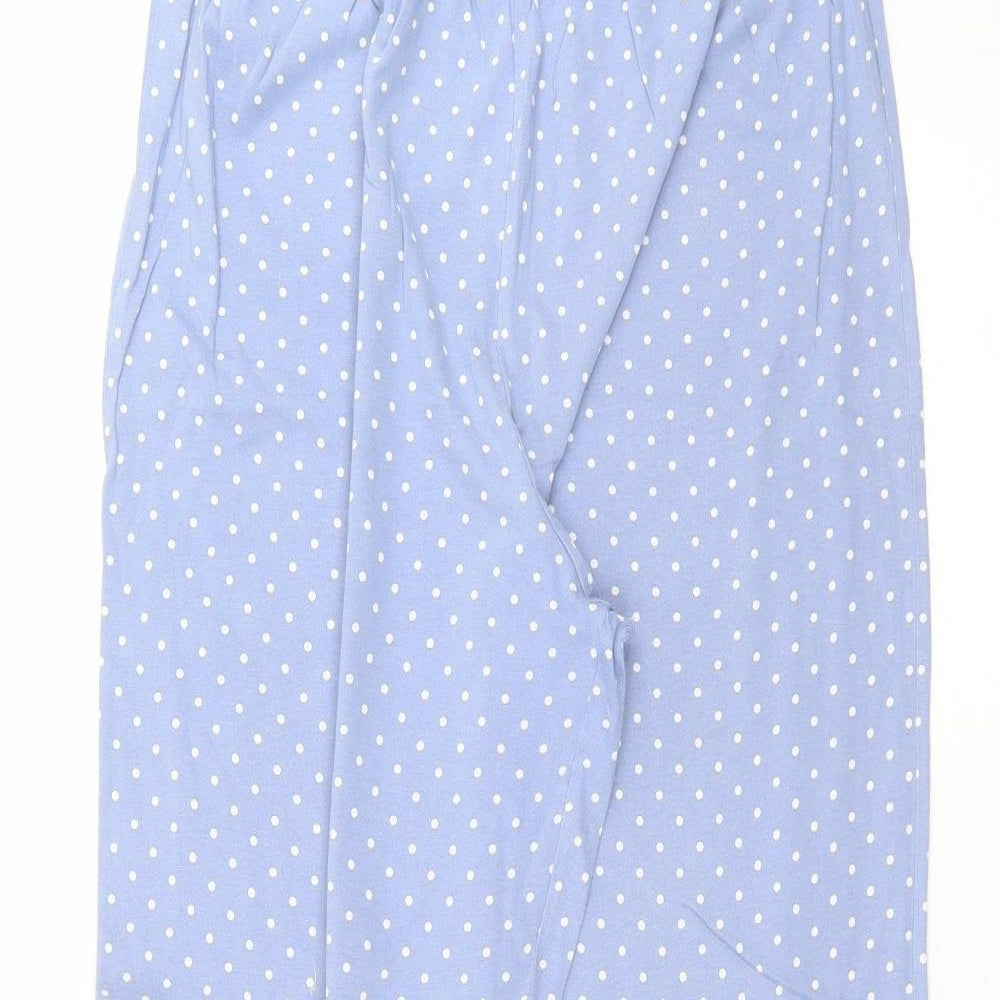 Womens UK Size 12 Marks and Spencer Regular Fit  Blue Trousers