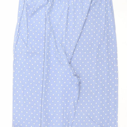 Womens UK Size 12 Marks and Spencer Regular Fit  Blue Trousers