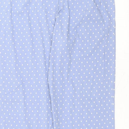 Womens UK Size 12 Marks and Spencer Regular Fit  Blue Trousers