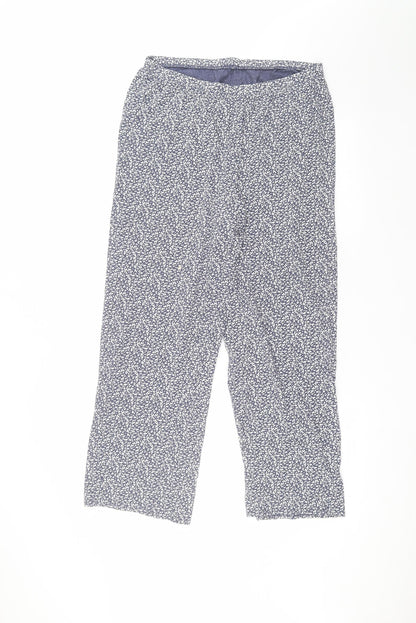 Womens UK Size 12 Marks and Spencer Regular Fit  Blue Trousers