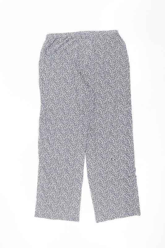 Womens UK Size 12 Marks and Spencer Regular Fit  Blue Trousers