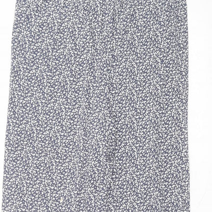 Womens UK Size 12 Marks and Spencer Regular Fit  Blue Trousers