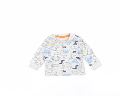 Primark Baby Grey  Cotton Pullover Jumper Size 0-3 Months
