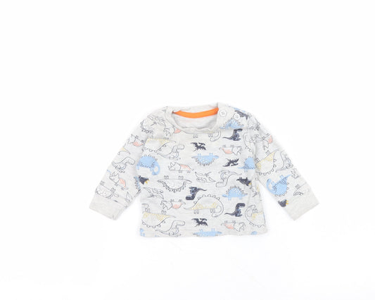 Primark Baby Grey  Cotton Pullover Jumper Size 0-3 Months