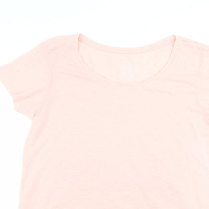 Primark Womens Pink  Cotton Basic T-Shirt Size M Round Neck