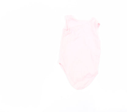 Nutmeg Baby Pink  Cotton Babygrow One-Piece Size 12-18 Months