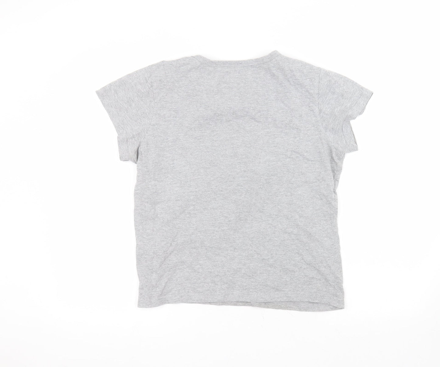 Love To Dream Womens Grey  Cotton Basic T-Shirt Size 12 Round Neck