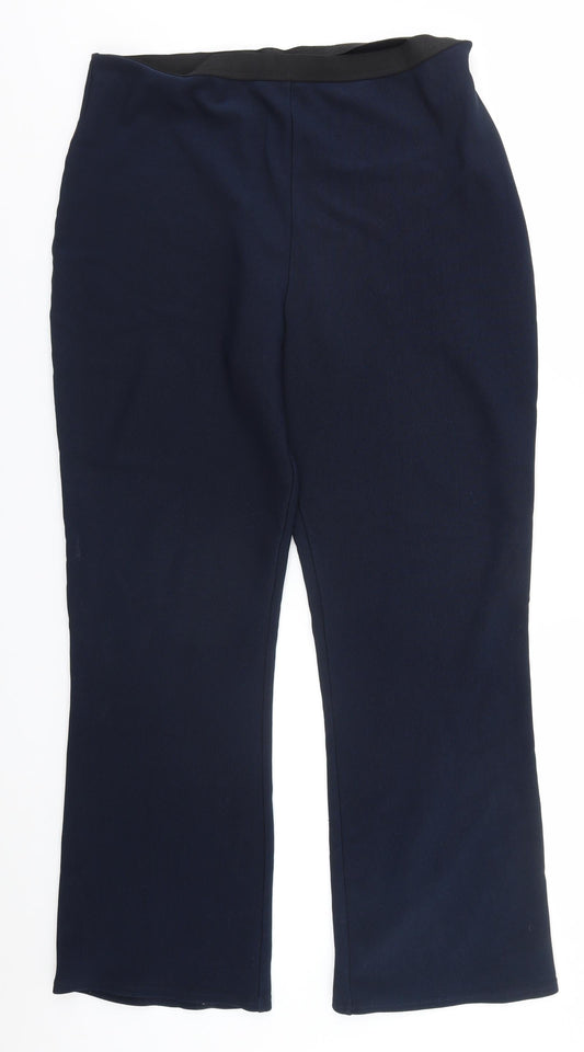 Womens UK Size 18 Separates Regular Fit  Blue Trousers