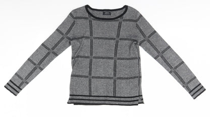 Womens UK Size 8 Papaya Grey Pullover Jumper