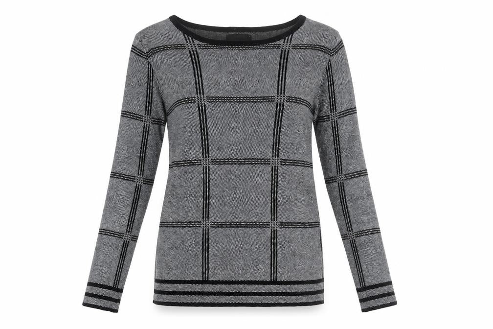 Womens UK Size 8 Papaya Grey Pullover Jumper