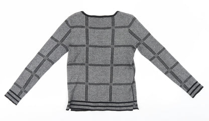 Womens UK Size 8 Papaya Grey Pullover Jumper