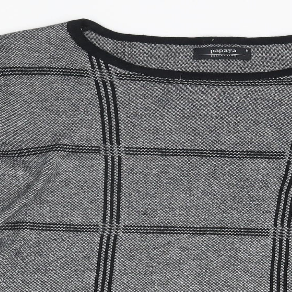 Womens UK Size 8 Papaya Grey Pullover Jumper