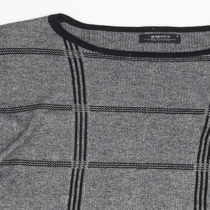 Womens UK Size 8 Papaya Grey Pullover Jumper