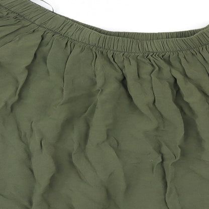 Womens UK Size 10 Select Green Basic T-Shirt
