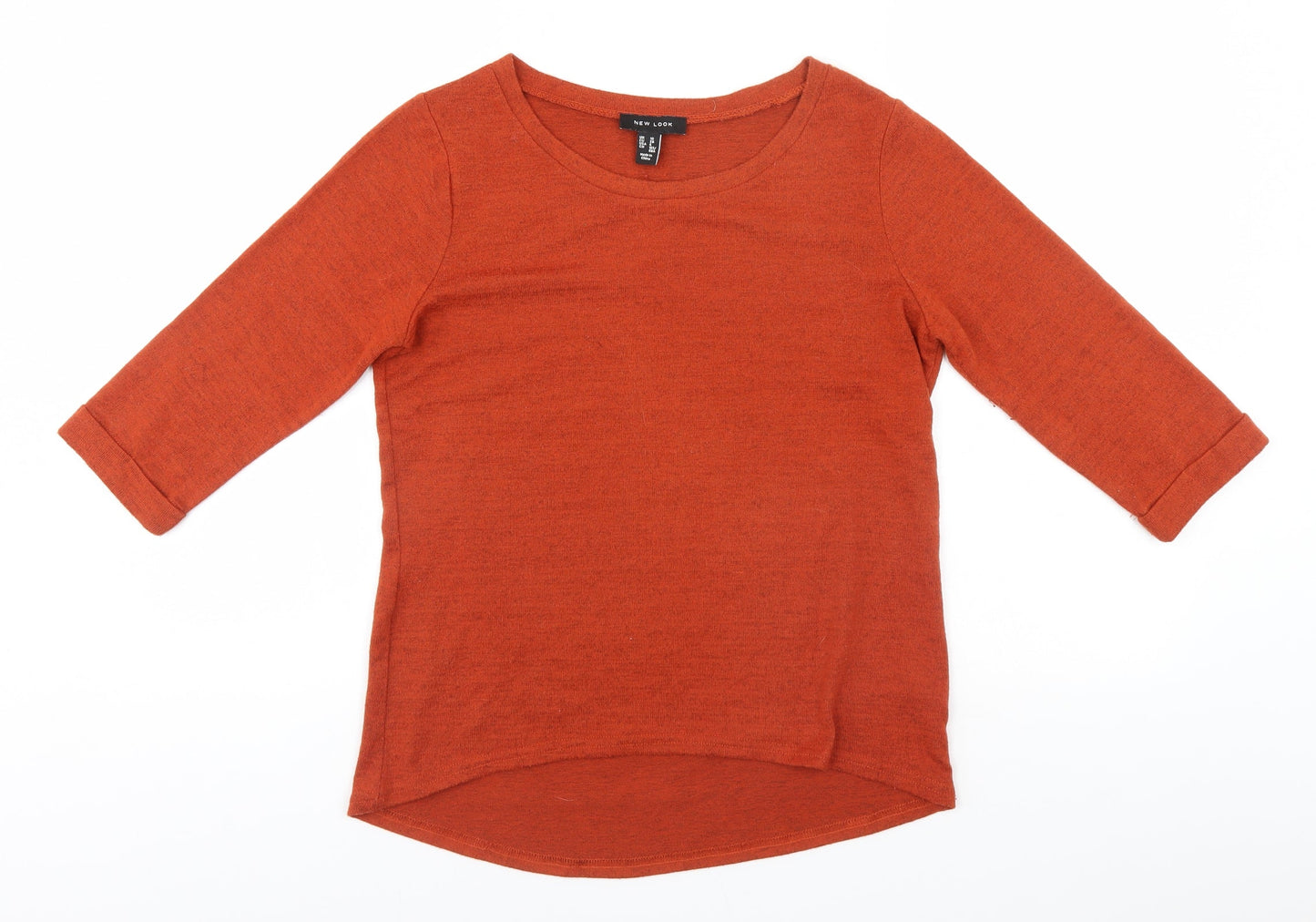 Womens UK Size 10 New Look Orange Pullover Jumper