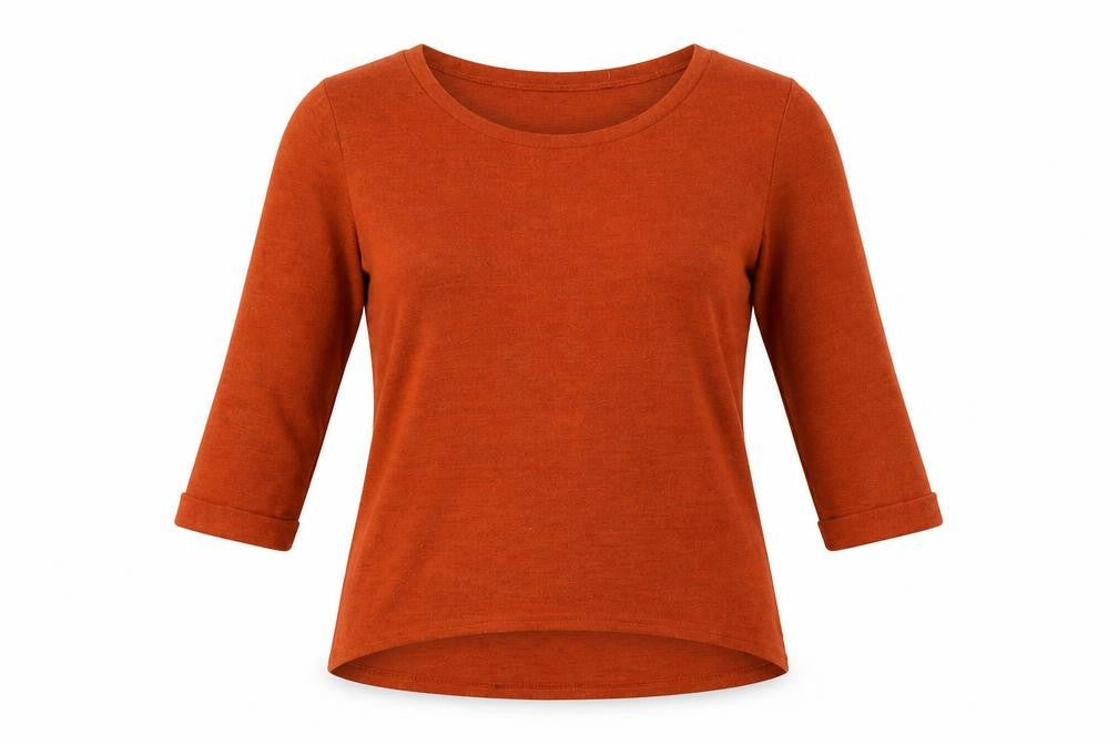 Womens UK Size 10 New Look Orange Pullover Jumper