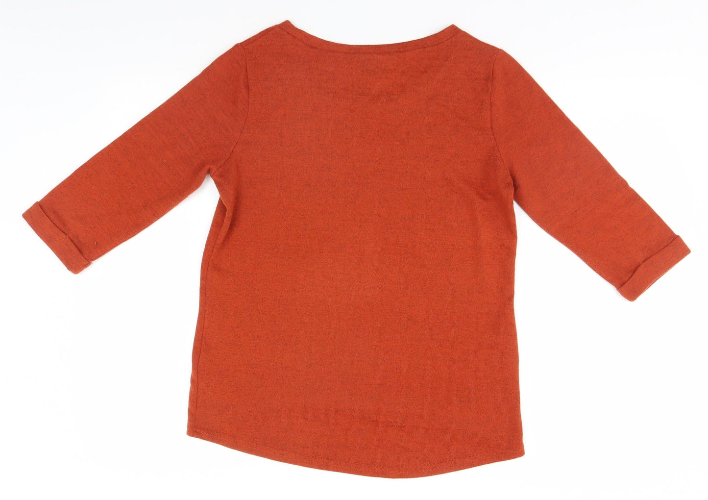 Womens UK Size 10 New Look Orange Pullover Jumper