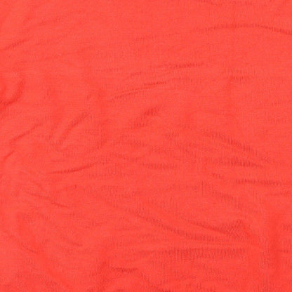 George Womens Red Round Neck  Viscose Pullover Jumper Size 10