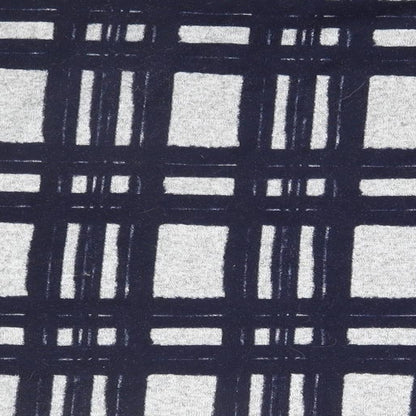 Nutmeg Womens Blue Round Neck Plaid Polyester Pullover Jumper Size 8