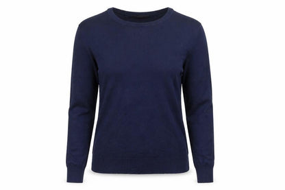 George Womens Blue Round Neck  Viscose Pullover Jumper Size 8