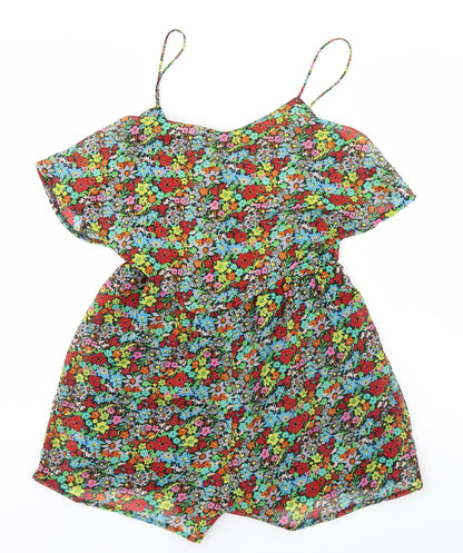 Atmosphere Womens Multicoloured Floral  Jumpsuit One-Piece Size 8